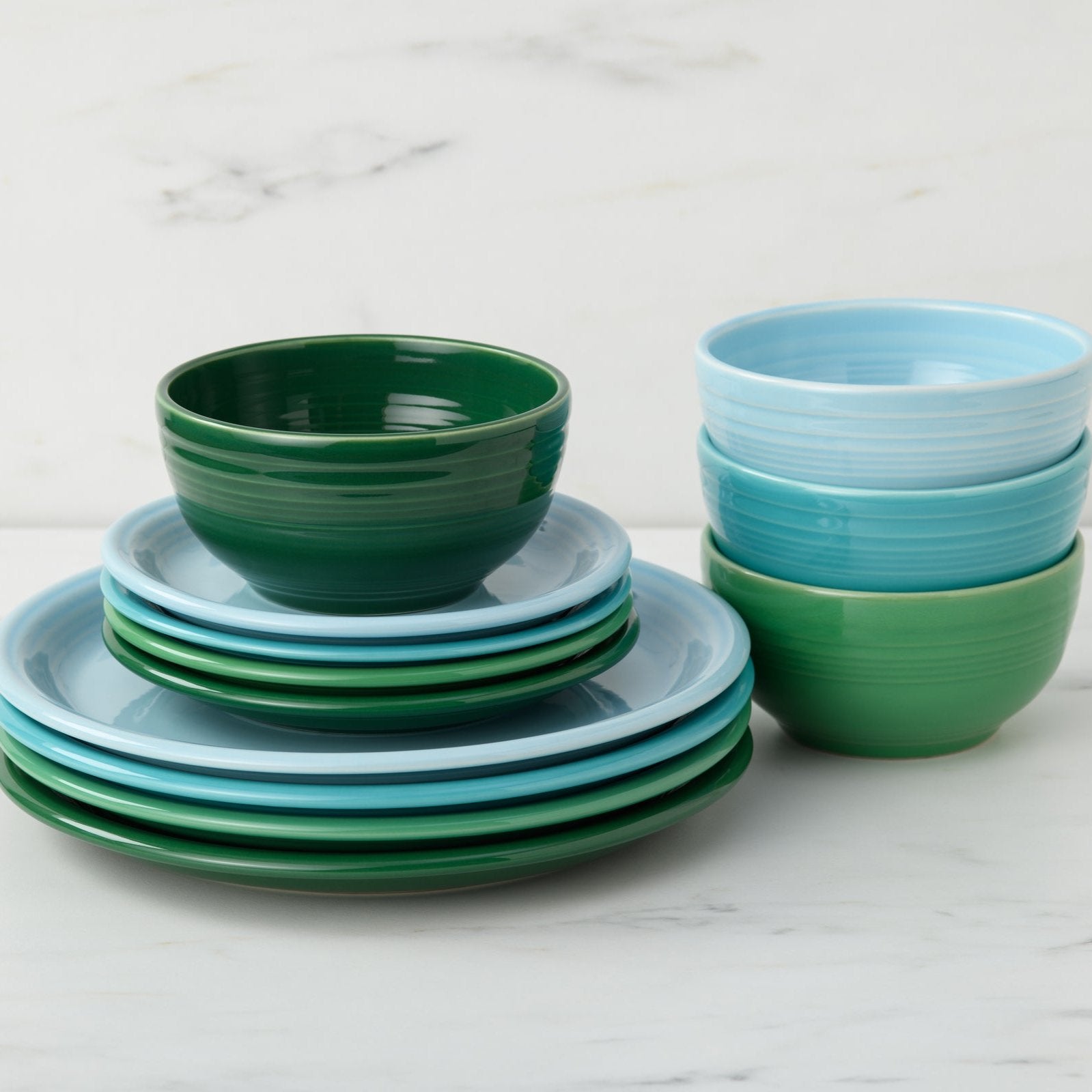 Fiesta Mixed Aegean Bistro Coupe 12-Piece Dinnerware Set, Service for 4 - Image 2