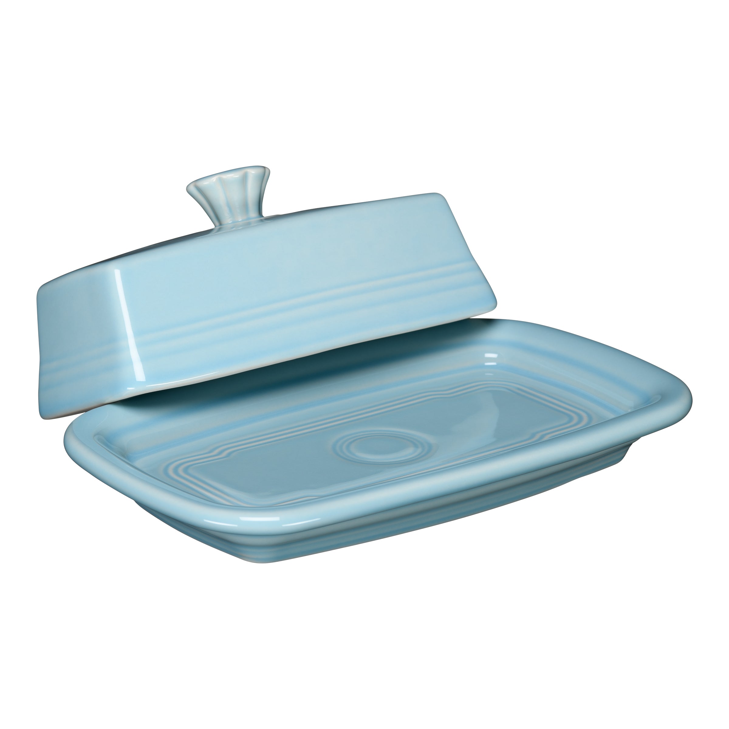 Fiesta Extra Large Covered Butter Dish 8 1/8 Inch x 5 1/8 Inch - Image 6