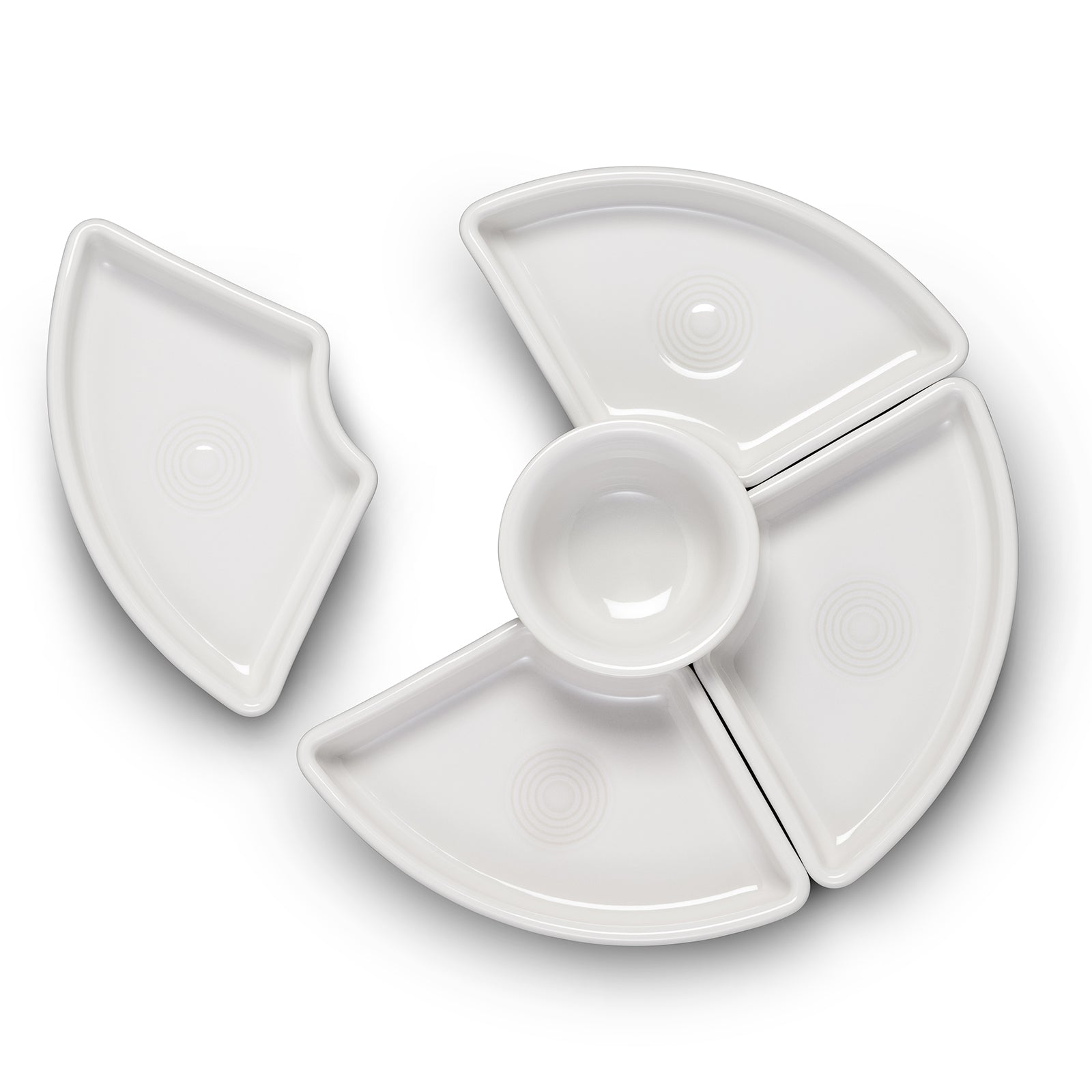 Fiesta White 5-Piece Entertaining Set 8 1/5 Inch - Image 2