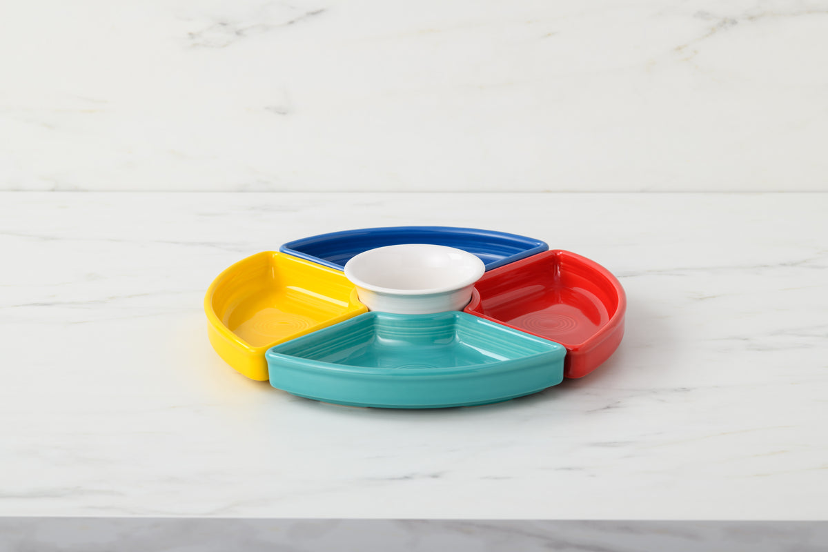 Fiesta Vibrant 5-Piece Mixed Colors Entertaining Set 8 1/5 Inch - Image 4