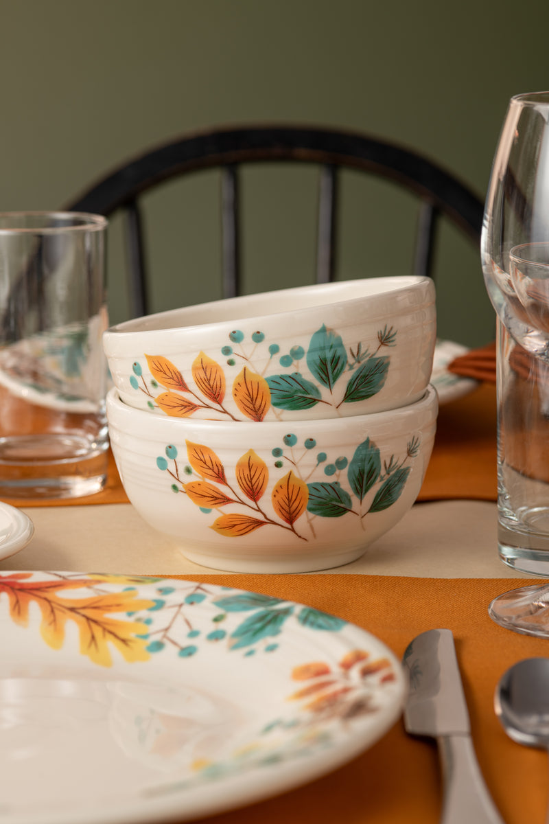 Fiesta Autumn Fields Bistro Coupe 5 1/2 Inch Cereal Bowl 22 OZ - Image 2