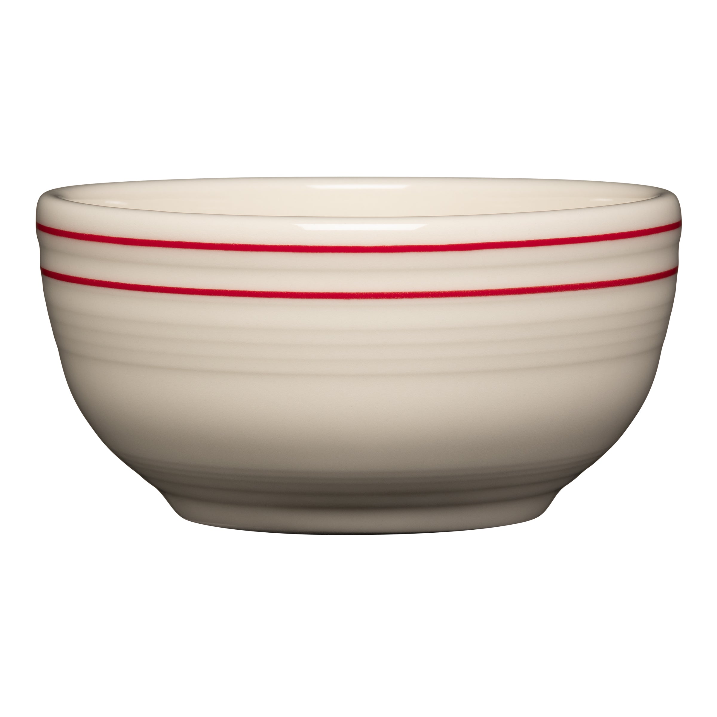 Fiesta Americana Scarlet Bands Set of 4 Bistro Coupe 5 1/2 Inch Cereal Bowl 22 oz - Image 4