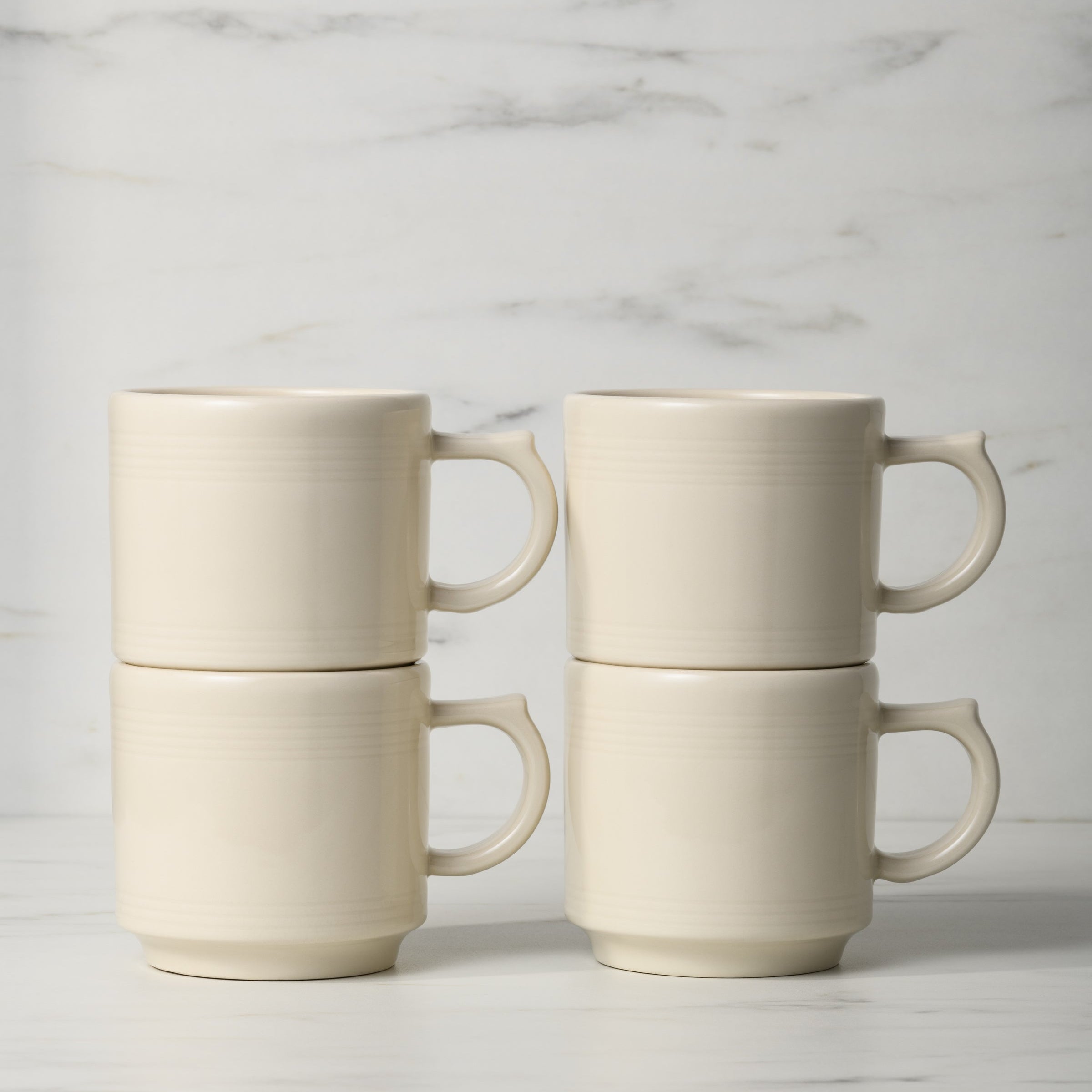 Fiesta Linen 16 OZ Set of 4 Stackable Mug Set - Image 2