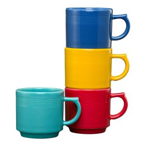 Fiesta Vibrant 16 OZ Set of 4 Mixed Stackable Mug Set
