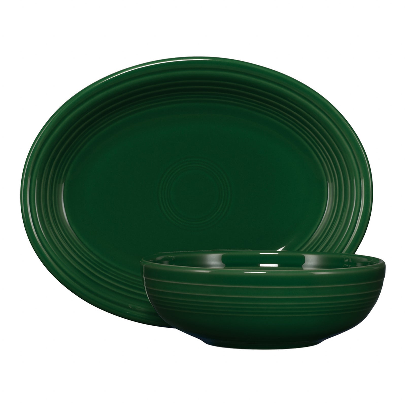 Fiesta 2-Piece Serve Set 11 5/8 Inch Oval Platter & 38 OZ Bistro Bowl - Image 2