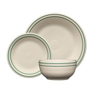 Fiesta Americana Jade Band Classic Bistro 3-Piece Dinnerware Set, Service For 1
