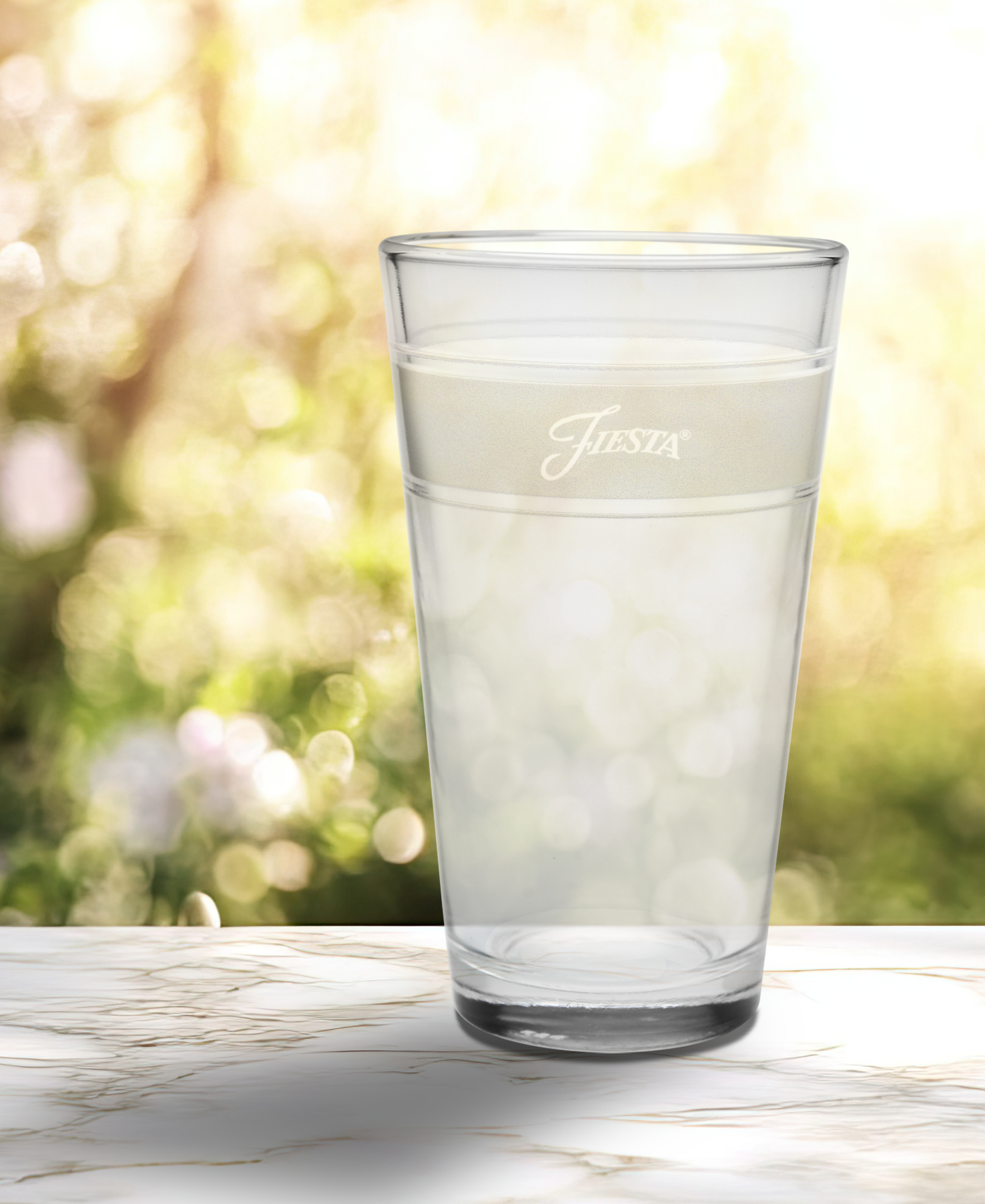 Fiesta Linen 16 oz. Frame Cooler Glass - Set of 4 - Image 3