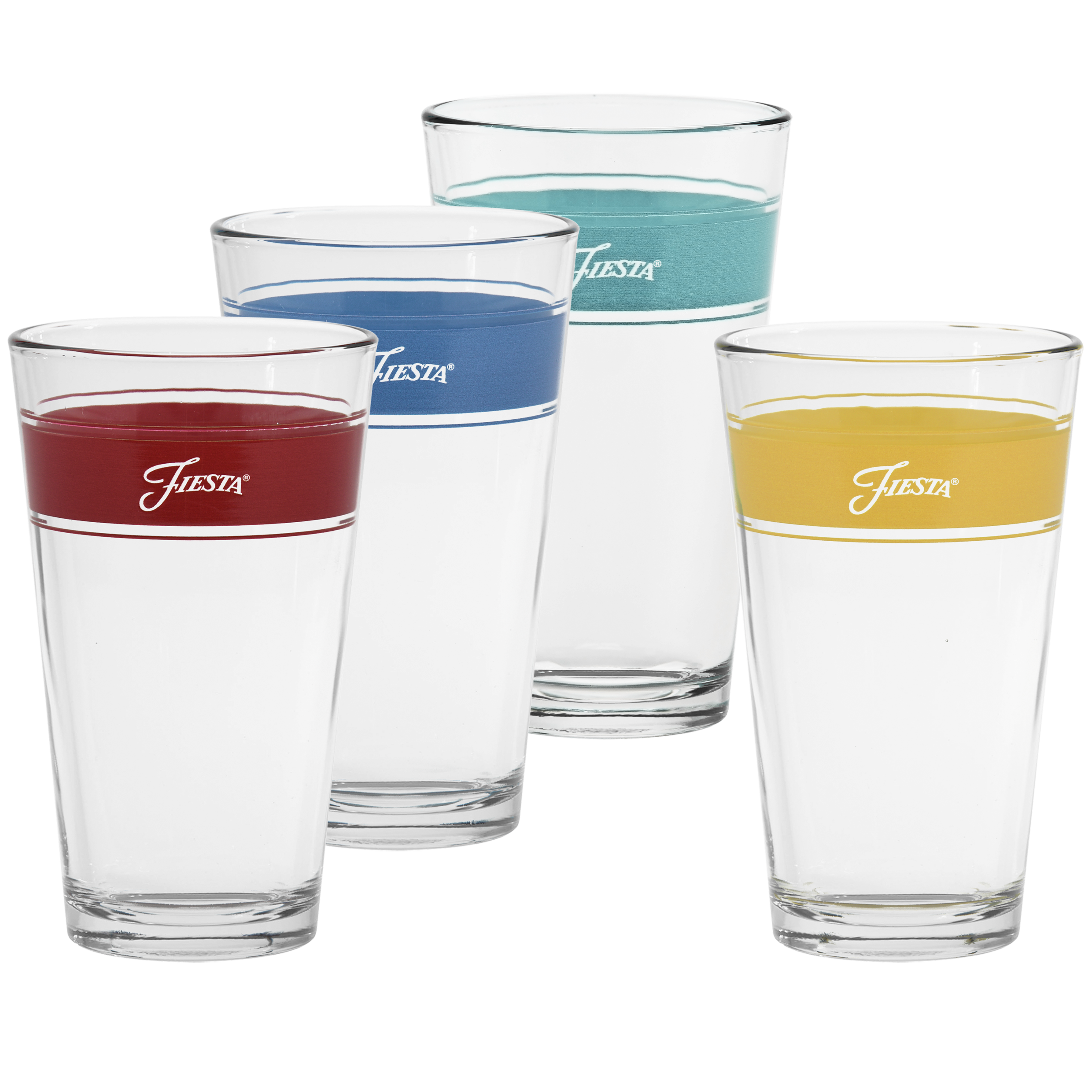Fiesta Vibrant 16 oz. Frame Cooler Mixed Color - Set of 4