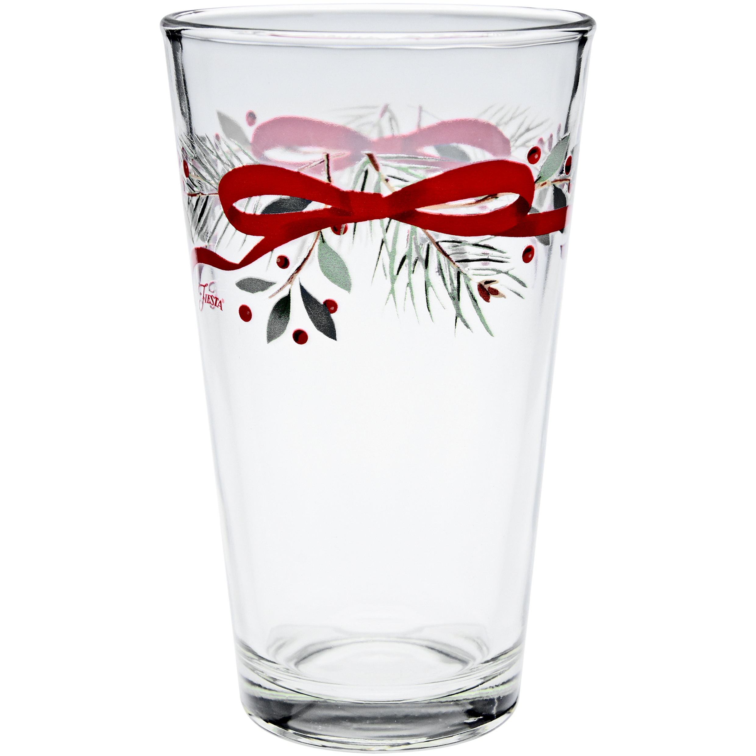 Fiesta Holly Berry Christmas Garland 16 oz. Cooler Glass - Set of 4 - Image 3