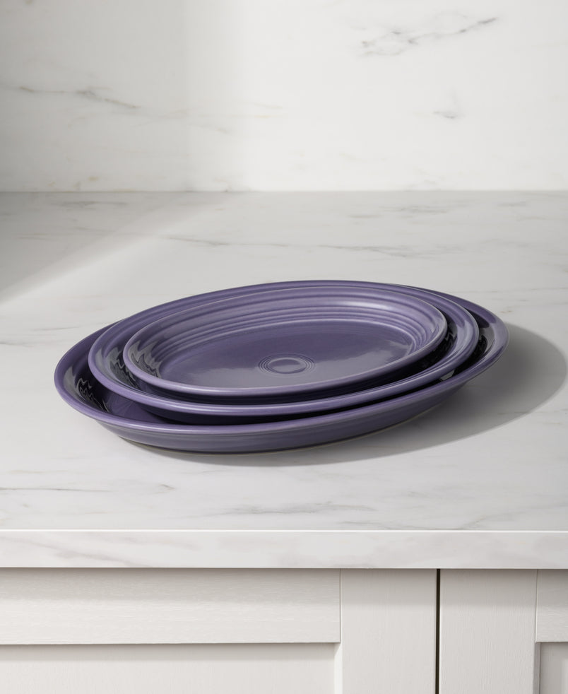 Fiesta Lavender 9 5/8 Inch Small Oval Serving Platter - Image 2