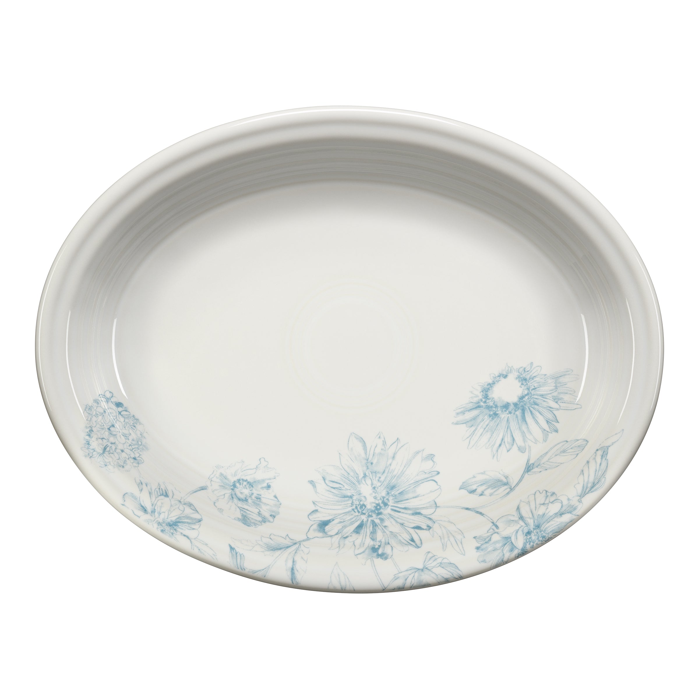 Fiesta Botanical Floral Sky 11 5/8 Inch Medium Oval Serving Platter