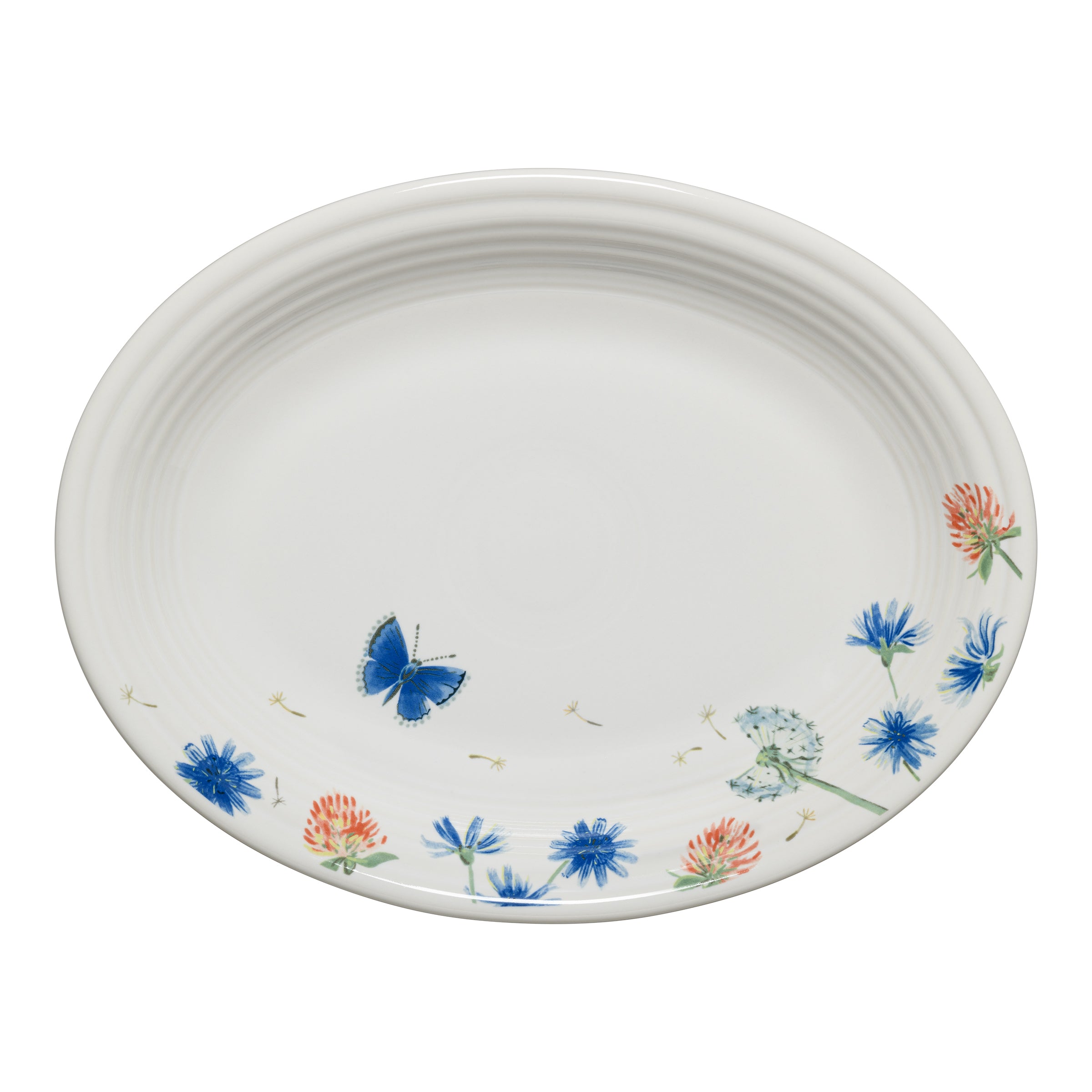 Fiesta Retired Breezy Floral 11 5/8 Inch Medium Oval Serving Platter