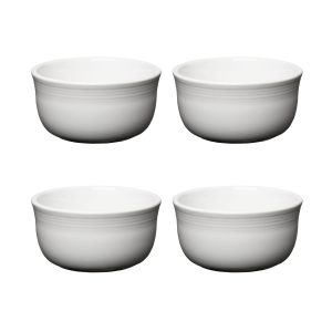Fiesta White Set of 4 All-Purpose 6-Inch 28OZ Gusto Bowls