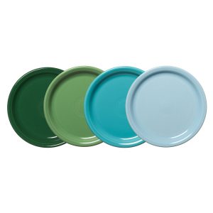 Fiesta Mixed Aegean Bistro Coupe 9 Inch Luncheon Plate, Set of 4