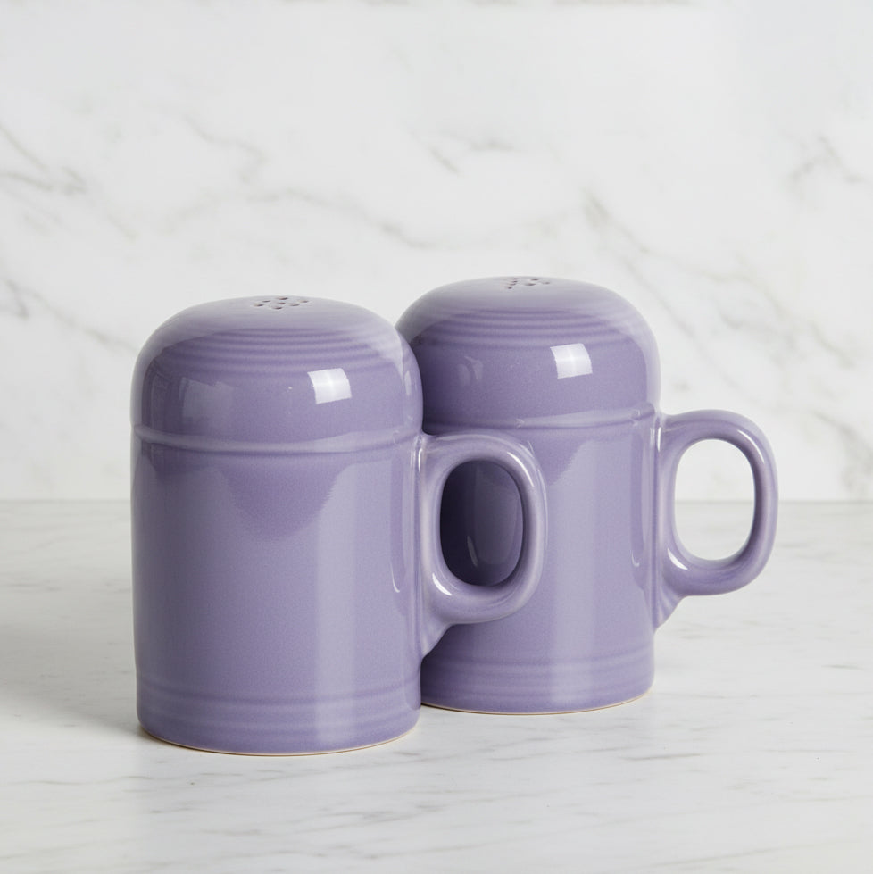 Fiesta Lavender 4 5/8 Inch Rangetop Large Salt and Pepper Shaker Set - Image 2
