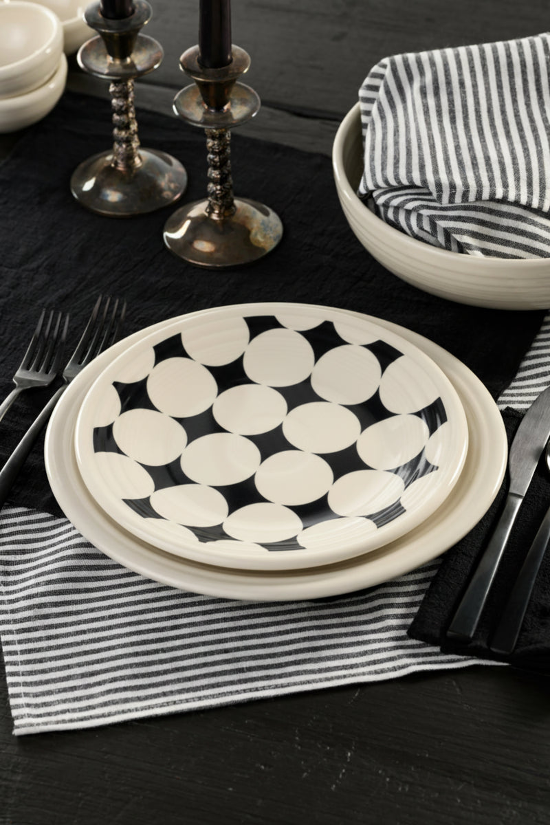 Fiesta Fiesta Black Kaleido Circles Classic Rim 9 Inch Luncheon Plate - Image 3