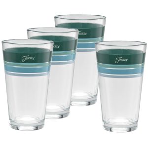 Fiesta Mixed Aegean 16 oz. Edgeline Cooler Glass - Set of 4