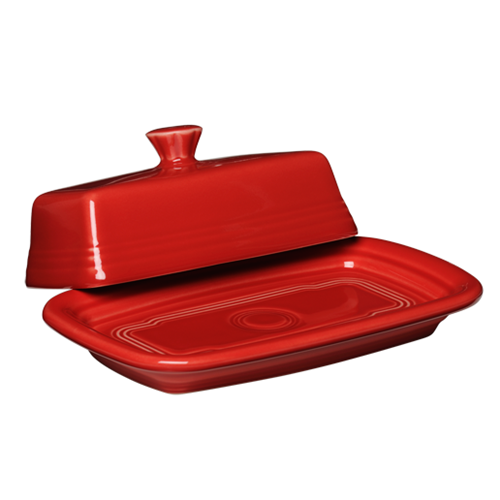 Fiesta Extra Large Covered Butter Dish 8 1/8 Inch x 5 1/8 Inch - Image 9