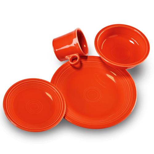 Fiesta Classic Rim 4-Piece Dinnerware Set, Service for 1 - Image 3