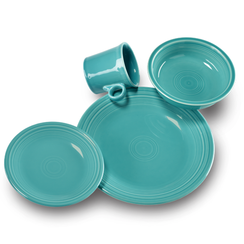 Fiesta Classic Rim 4-Piece Dinnerware Set, Service for 1 - Image 4