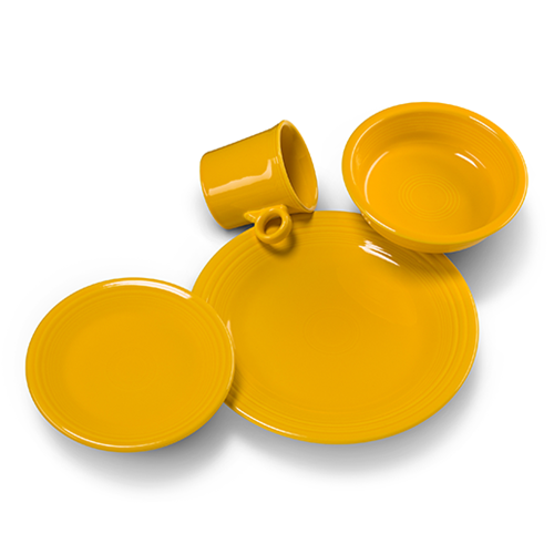 Fiesta Classic Rim 4-Piece Dinnerware Set, Service for 1 - Image 2