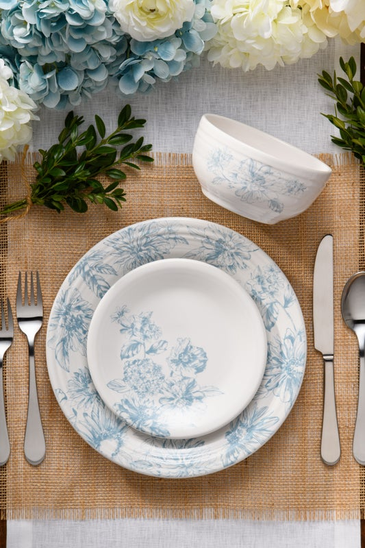 Fiesta Botanical Floral Sky Classic Rim 10 1/2 Inch Dinner Plate - Image 2